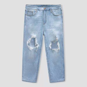 Women's Universal Thread High-Rise Vintage Straight Cropped Jeans Size 16 / 33